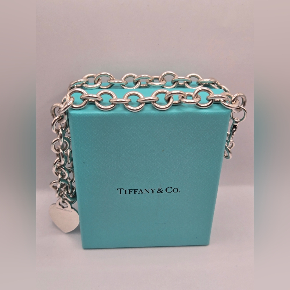 Tiffany & Co. Sterling Silver Heart Necklace - Picture 8 of 11